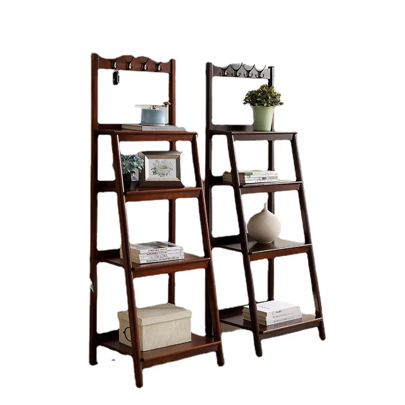 

YY Solid Wood Multi-Layer Storage Rack Household Living Room Floor