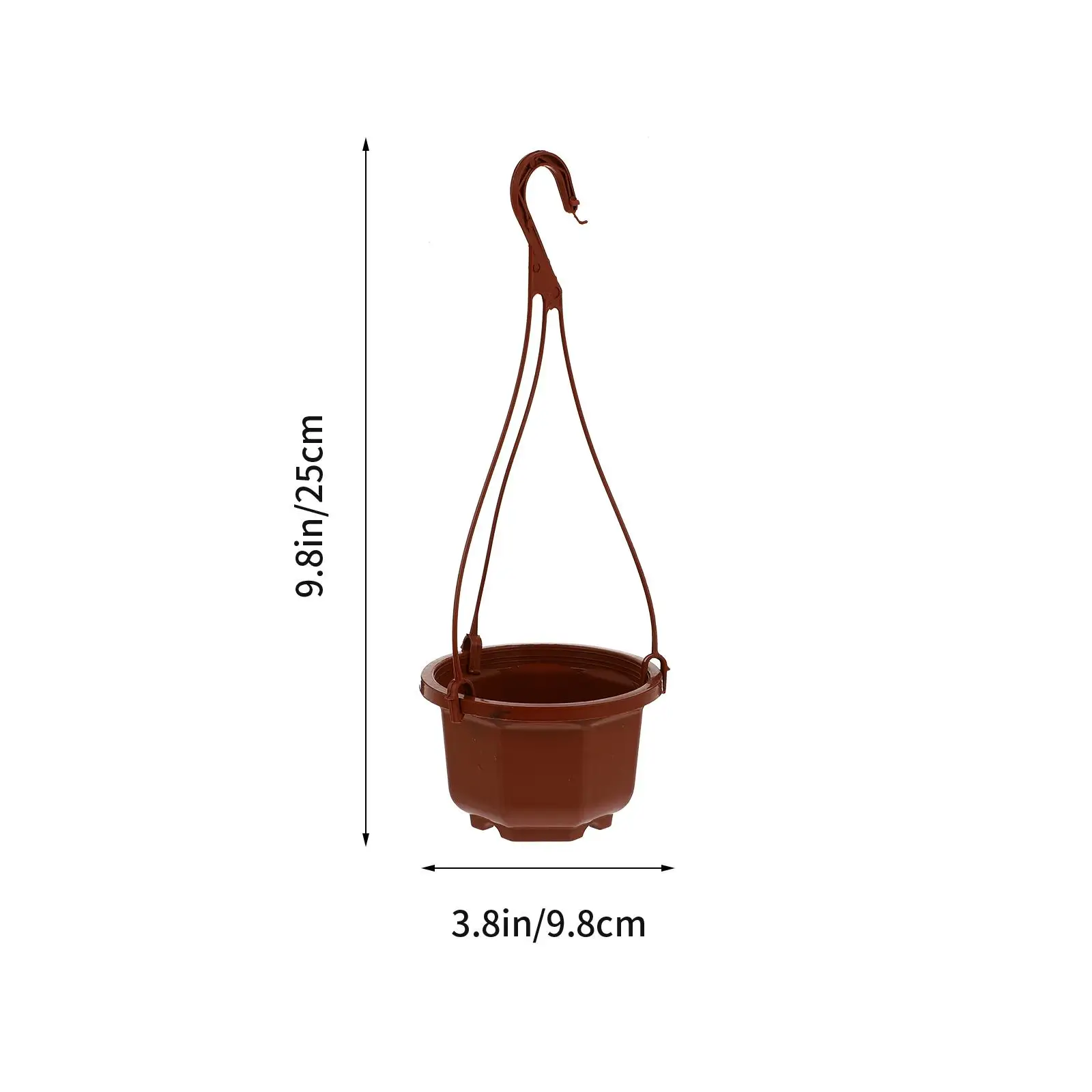 6 Sets Chlorophytum Pot Artificial Plants Outdoor Hanging Succulents Flower Basket Flowerpot Ceiling Pendant Plastic Container 6