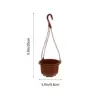 6 Sets Chlorophytum Pot Artificial Plants Outdoor Hanging Succulents Flower Basket Flowerpot Ceiling Pendant Plastic Container 6