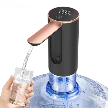 Smart Water Bottle Pump Automatic Electric Water Gallon Bottle Rechargeable 19 Liter Foldable Desktop Water Bottle Household 1