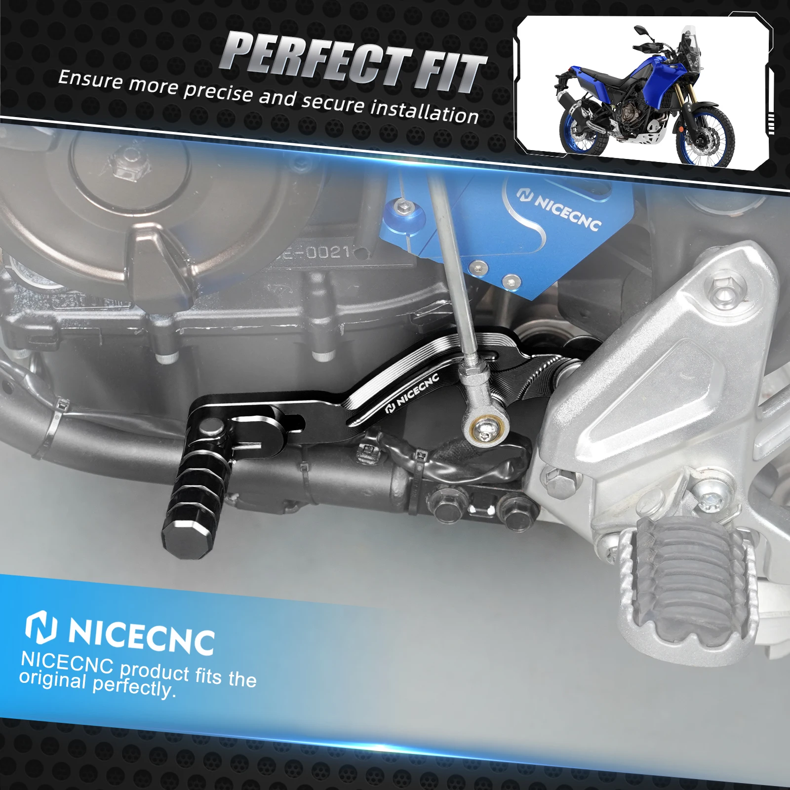 Hinten Bremshebel Pedal Schalthebel Schalthebel Für Yamaha Tenere 700 2019-2024 Tenere 700 Rally Edition Tenere 700/XTZ700 – Detail 11