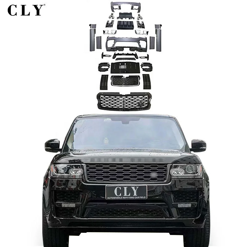 CLY Automotive Parts Car Bumpers For Land Rover Range Rover Exclusive Facelift SVO Body kits Grille Diffuser Tips Door Panel 14 20 third generation fit gk5 gp5 modified large surround rs front and rear bumpers carbon fiber hood grille