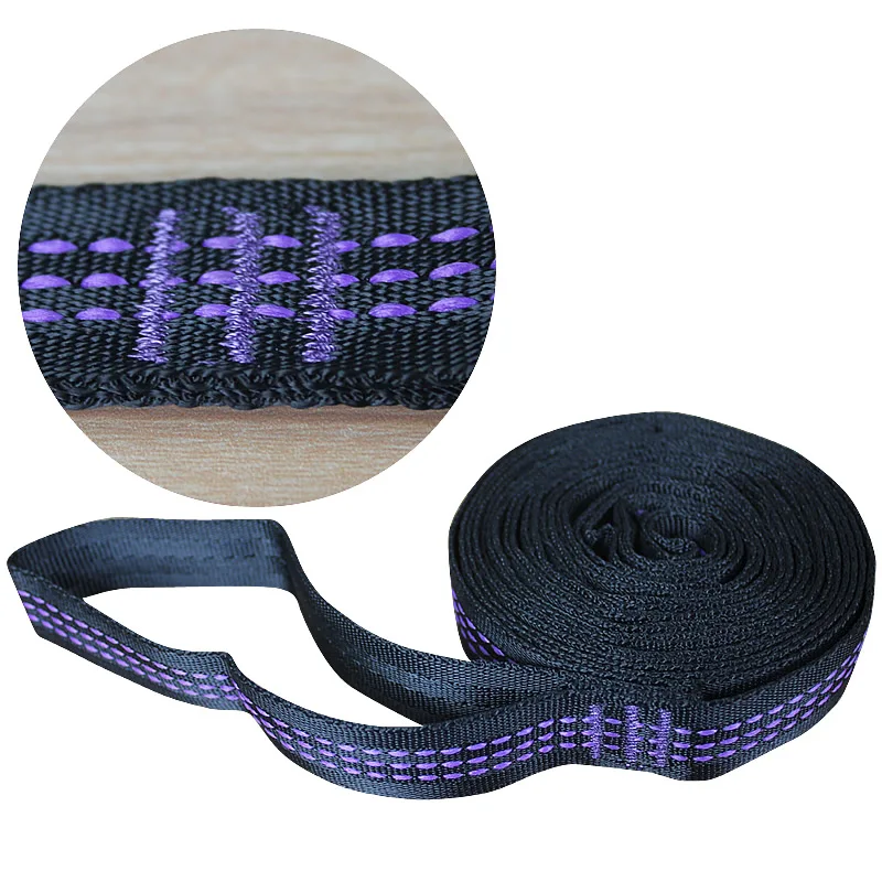 2PCS Hammock Straps Belts Extra Strong & Lightweight Ropes and 880 LBS Breaking Strength No Stretch Polyester Hammock Straps