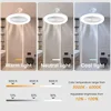 LED Smart 3-in-1 Ceiling Fan Light with Remote Control 3-speed E27 AC85-265v for Bedroom and Living Room Lighting 4