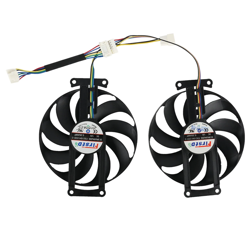 Ventilador de Refrigeração da Placa Gráfica Original Asus Geforce Rtx 2060 2070 Dual Mini oc Gtx 1660 Super 87 mm Fdc10h12s9-c Pla09215s12h Novo - Imagem 6