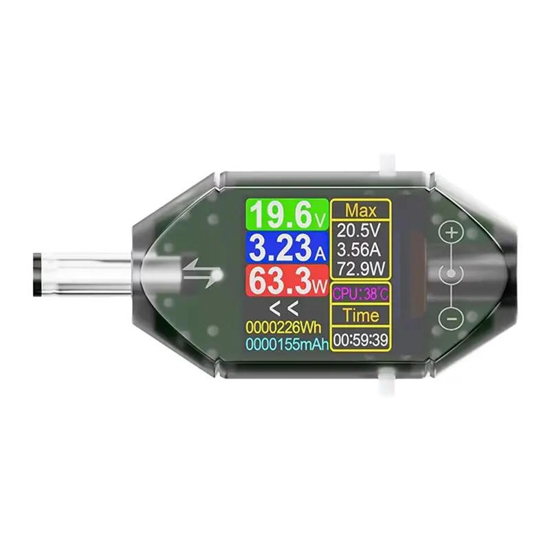 ABNL DT550 600W DC4.5-50V 디지털 전압 전류 테스터 DC5.5X2...
