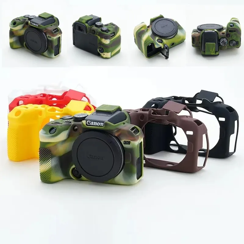 Silicone Armor Skin Case Camera Bag for Canon EOS R10 R7 R6 RP 70D 80D