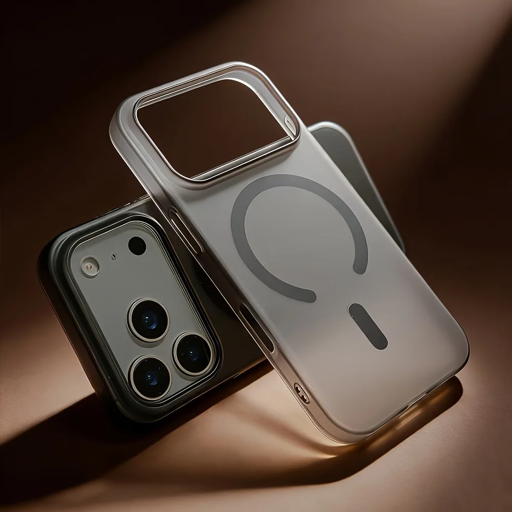 Sleek Matte Magnetic Wireless Charging Phone Case with Magsafe Compatibility