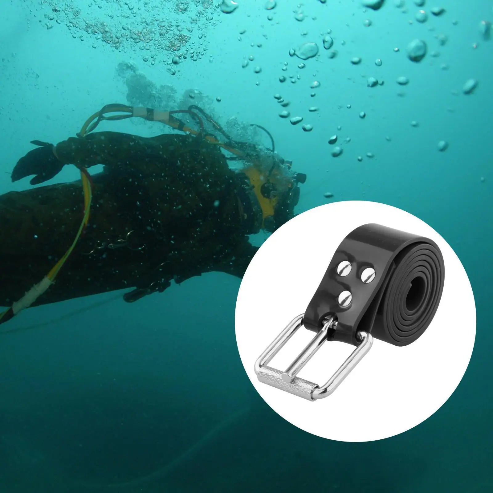 Sturdy And Durable Silicone Diving Weight Belt Adjustable And Comfortable Lightweight Easy