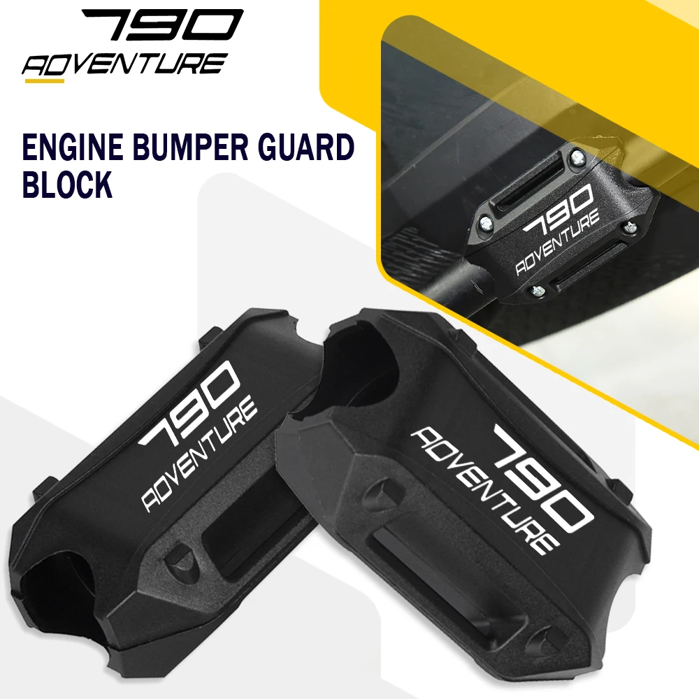 

For KTM 790 ADVENTURE R/S 790 ADV 790ADVENTURE 2017-2023 2024 Motorcycle Bumper Engine Guard Protection Block 25MM Crash bar