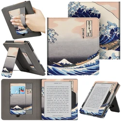 Premium Hand Strap Stand Cover with Card Slot - PU Leather - Kindle Oasis 7inch (Surfing)