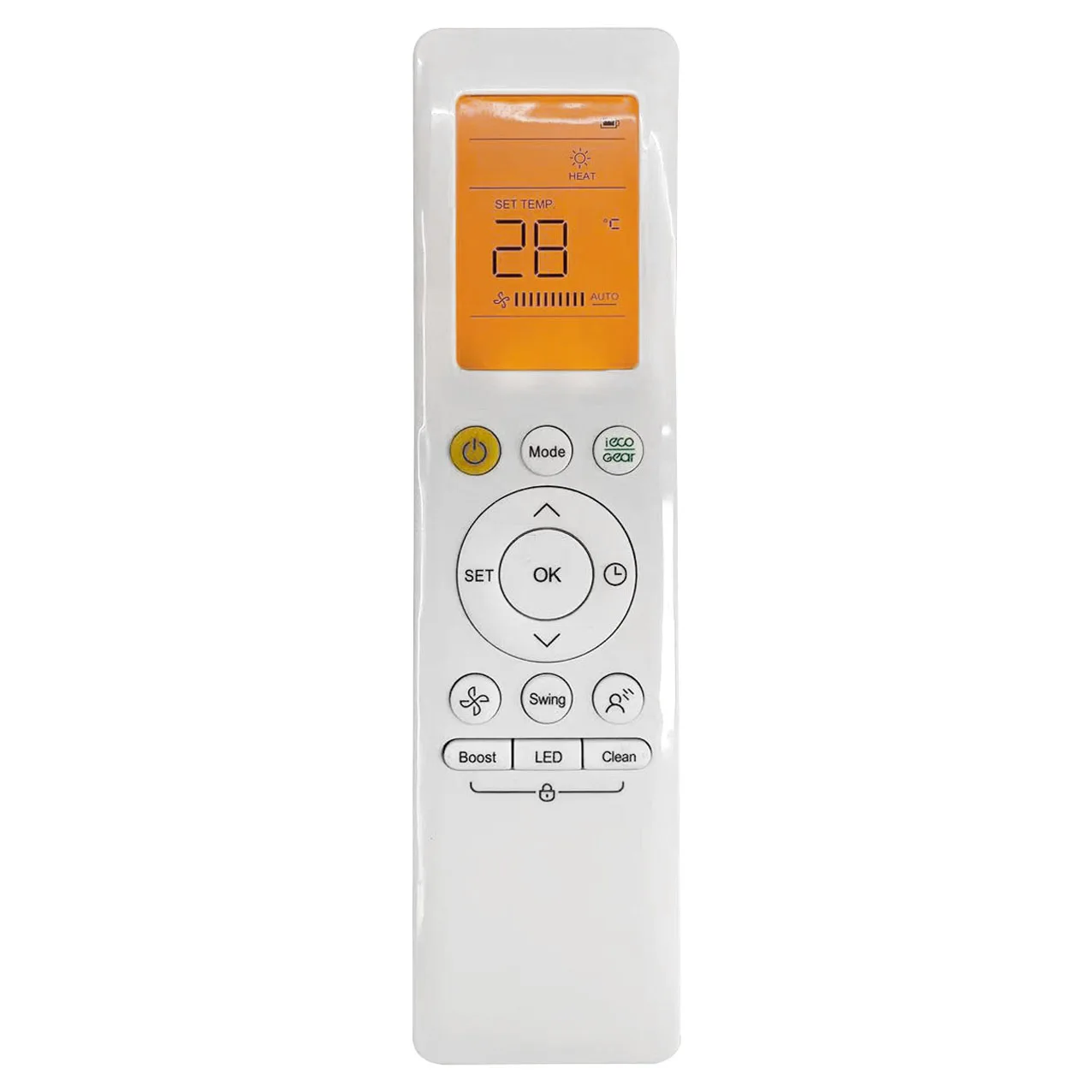 

New RG10A(B2S)/BGEF For Midea Air Conditioner AC Remote Control With Backlight Fahrenheit and Celsius Settings