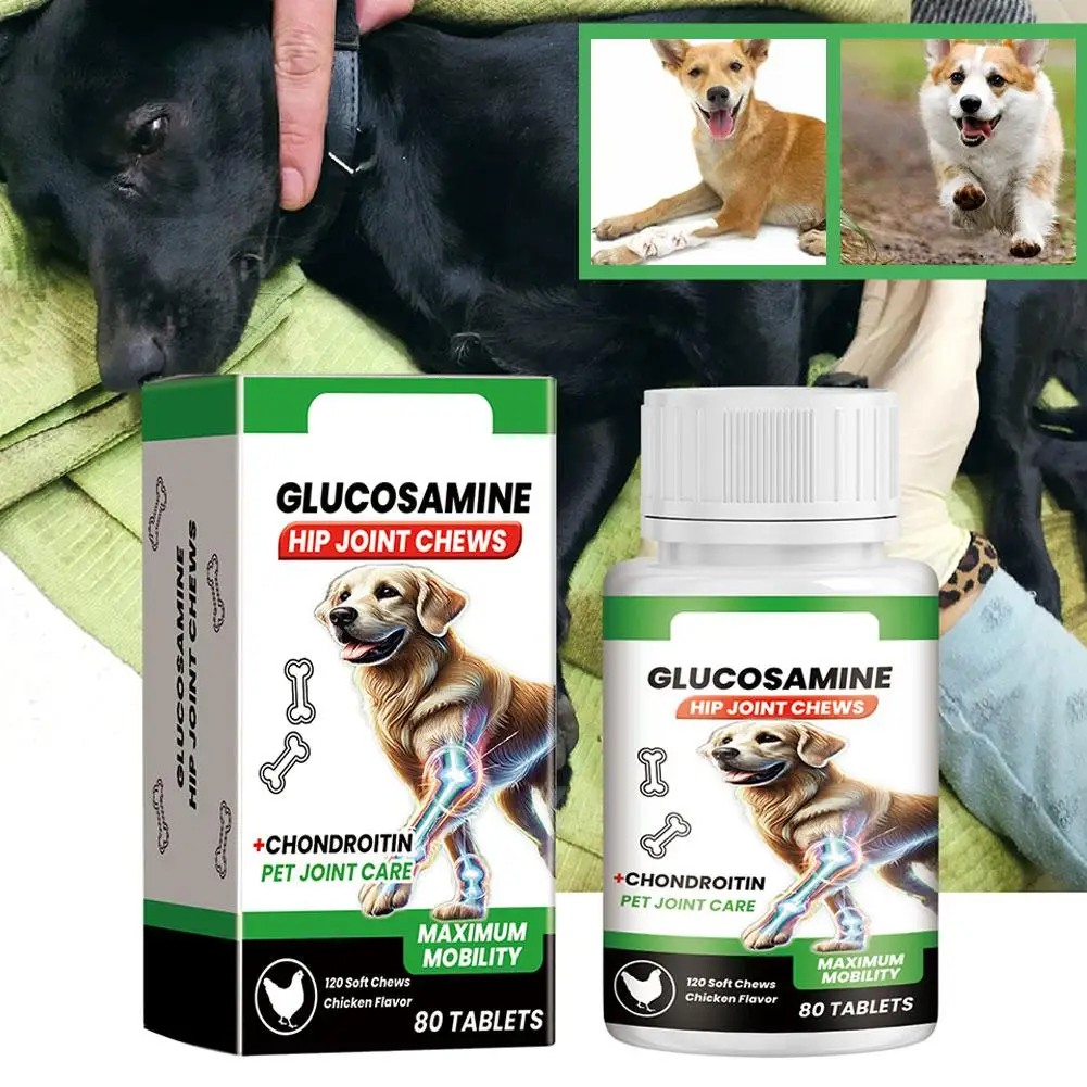 Dog Joint Care Tablets Pet Joint Support Supplement Boost Energy Relieve Pain Protect Cartilage For Senior Dogs Pet Supplies