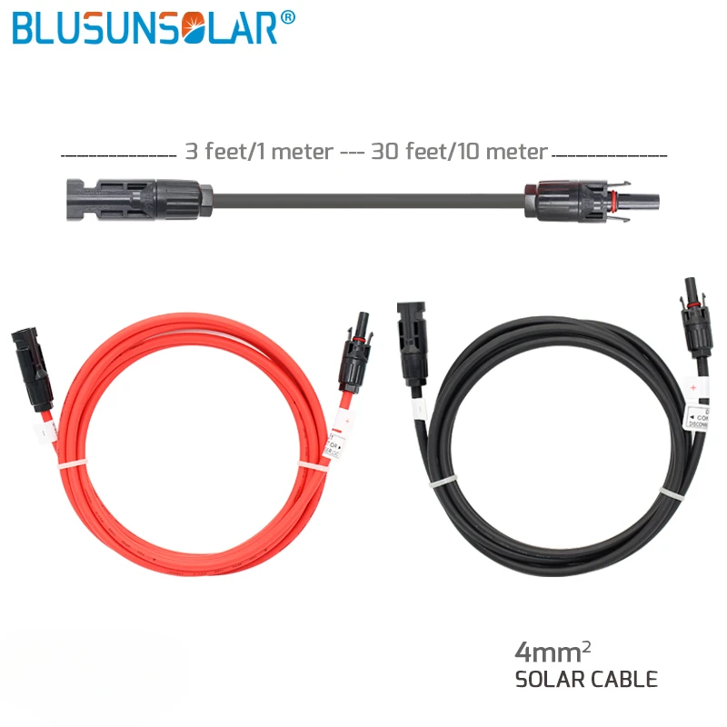 

BLUSUNSOLAR 10 Metre Extension Cable,PV Cable 4mm2(12 AWG)TUV Standard