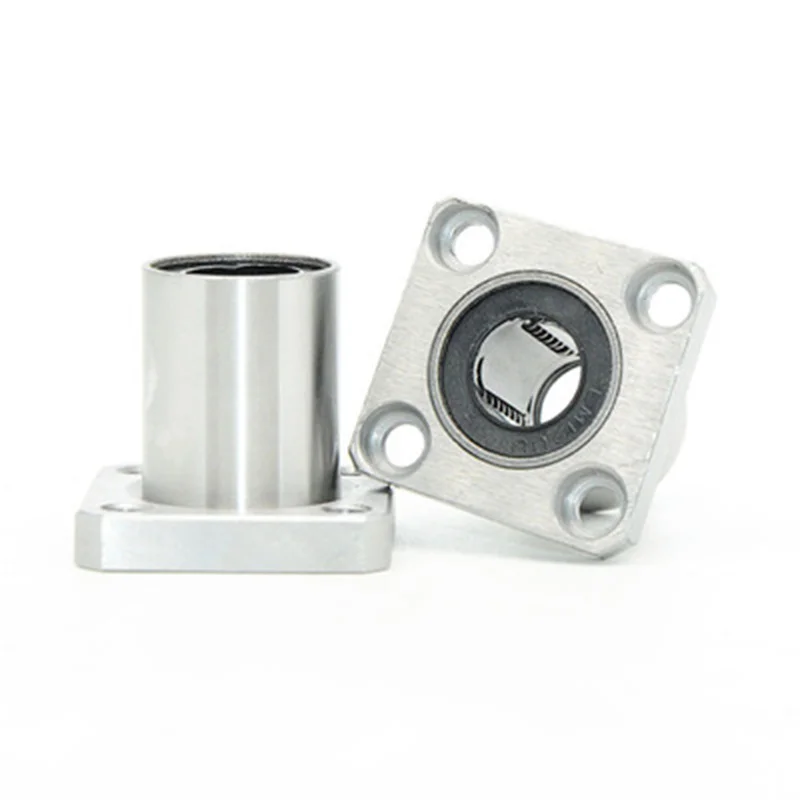 Square Flange Linear Motion Bushing Ball Bearing 1pcs LMK6UU 8 10 12 13 16 20 25 30 35 40UU graphite bearing bushing