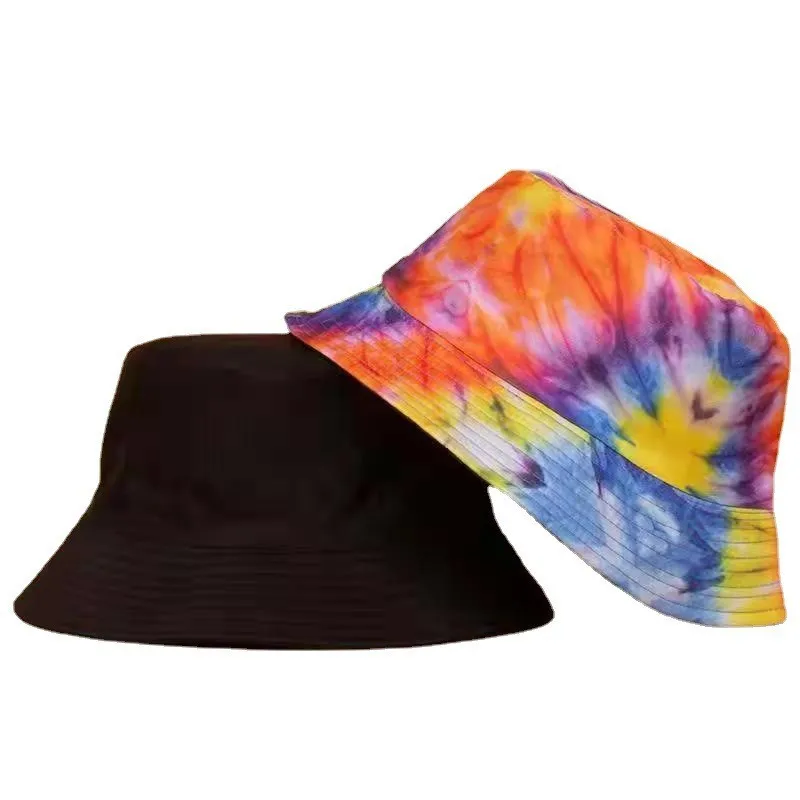 INS Street Graffiti Men\'s Bucket Hat Double-Sided Hip Hop Outdoor Women Caps Beach Sun Protect Fishing Unisex Bonnet Sombreros