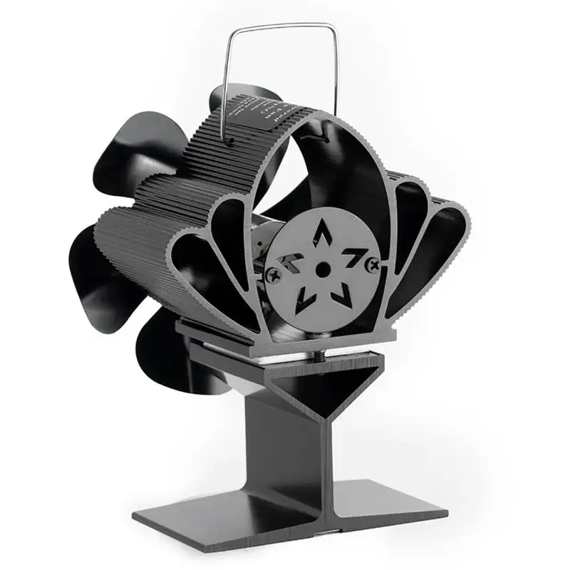 6 Blade Stove Fan Silent Efficient Heat Distribution for Stove - AliExpress