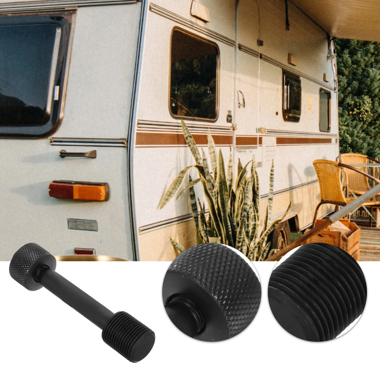 Hydraulic Tie Rod Pole Lock Cap Kit For Trailer Camper Caravan Vehicle Accessories
