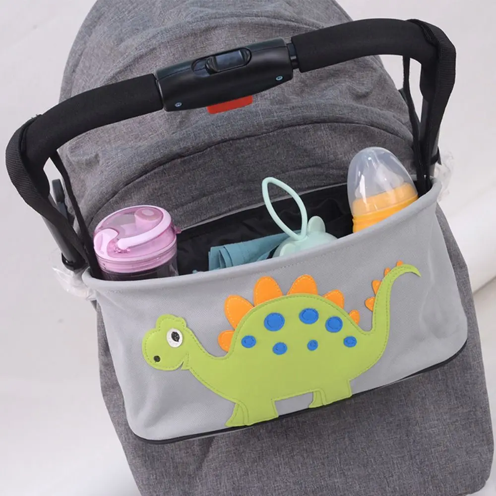 

Large Capacity Baby Stroller Bag Multifunction Cartoon Hanging Storage Bag Waterproof Diaper Holder Bottle Storage Bag