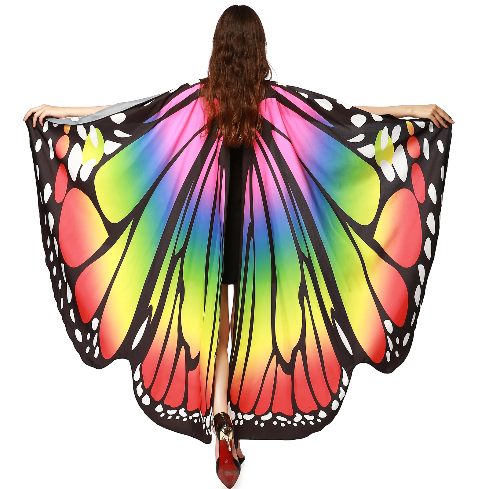 

Fairy Ladies Butterfly Cape Butterfly Shawl Fairy Ladies Cape for Women Girls Kids Halloween Costumes
