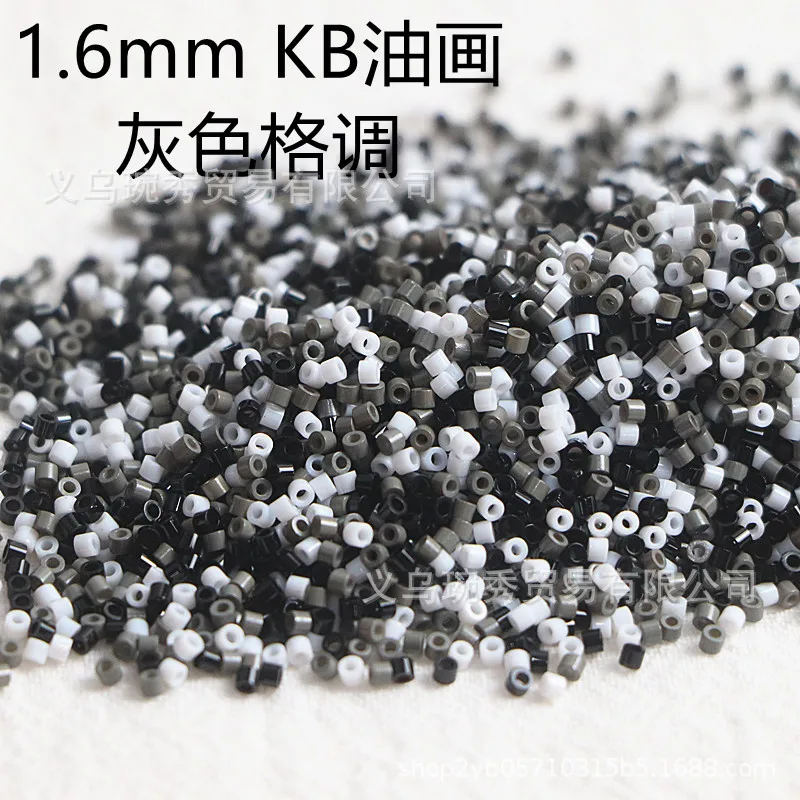 Oil Painting Antique Bead Collection - Handmade DIY Embroidery Loose Beads, 1.6mm