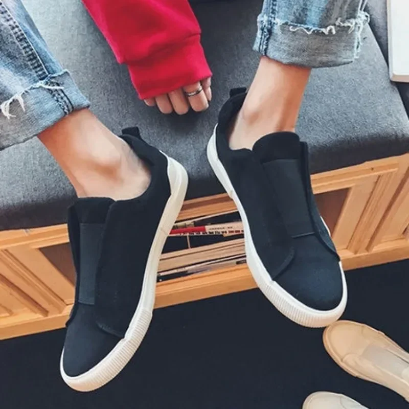 Sneakers Male Canvas Trends 2024 Men's Vulcanize Shoes Slip-ons 2024 New Arrivals Elegant Cheap Liquidation In Promotion 5