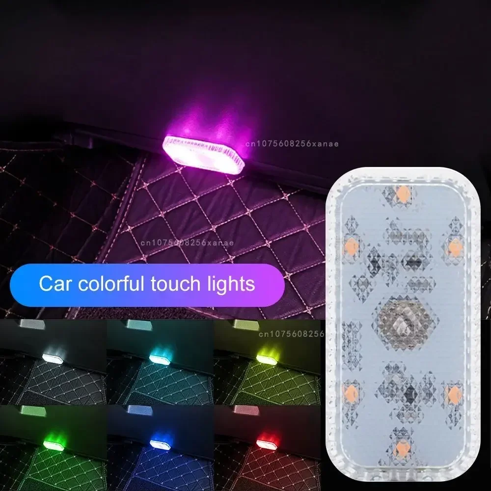 Portable LED Car Touch Light with USB Charging for Interior Roof Reading
