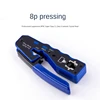 Crimp Tools Crystal Head Wire Pliers Crimping Tool 8P Special Perforated Wire Pliers Easy Install Easy To Use 2