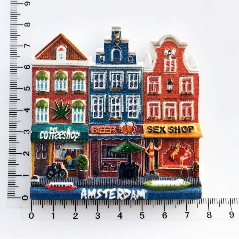 Magnetic Sticker Refrigerators Magnet Amsterdam Netherlands Souvenirs