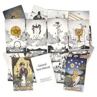 12x7cm Secret Mirror Tarot Deck  Paper Manual Card Games 2