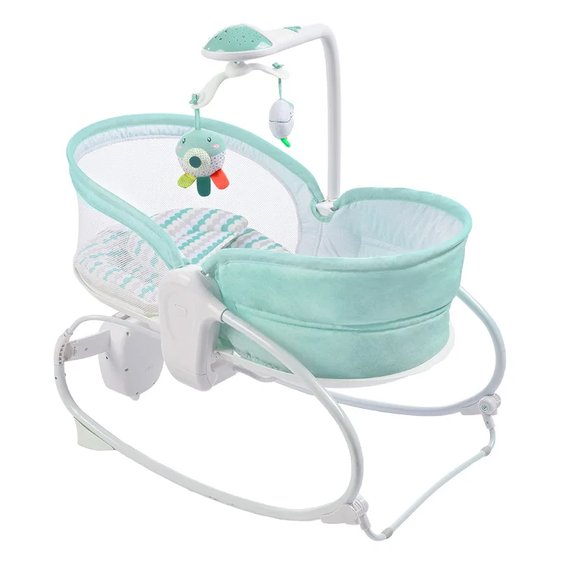 Newborn Automatic Rocking Chair Baby Rocking Bed Electric Sleeping Basket To Comfort Sleep Safe Dual-use Baby Coaxing Artifact