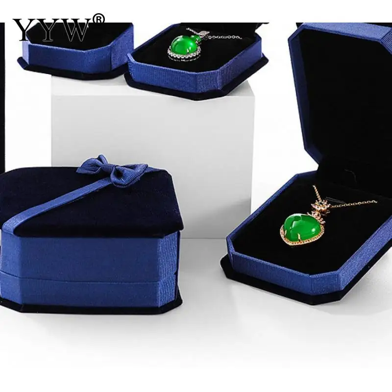 12PCs/Lot Velvet Jewelry Box Portable Flannel Travel Jewelry Storage Organizer Box Rings Earrings Necklace Display Jewelry Box