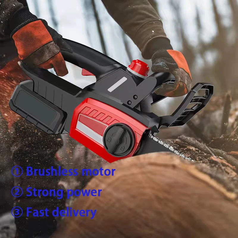 1800W Brushless Chainsaw Removable Lithium Battery Wood Cut Saw Cordless  Chain Saw For Makita 18 V Battery Chainsaw Power Tools