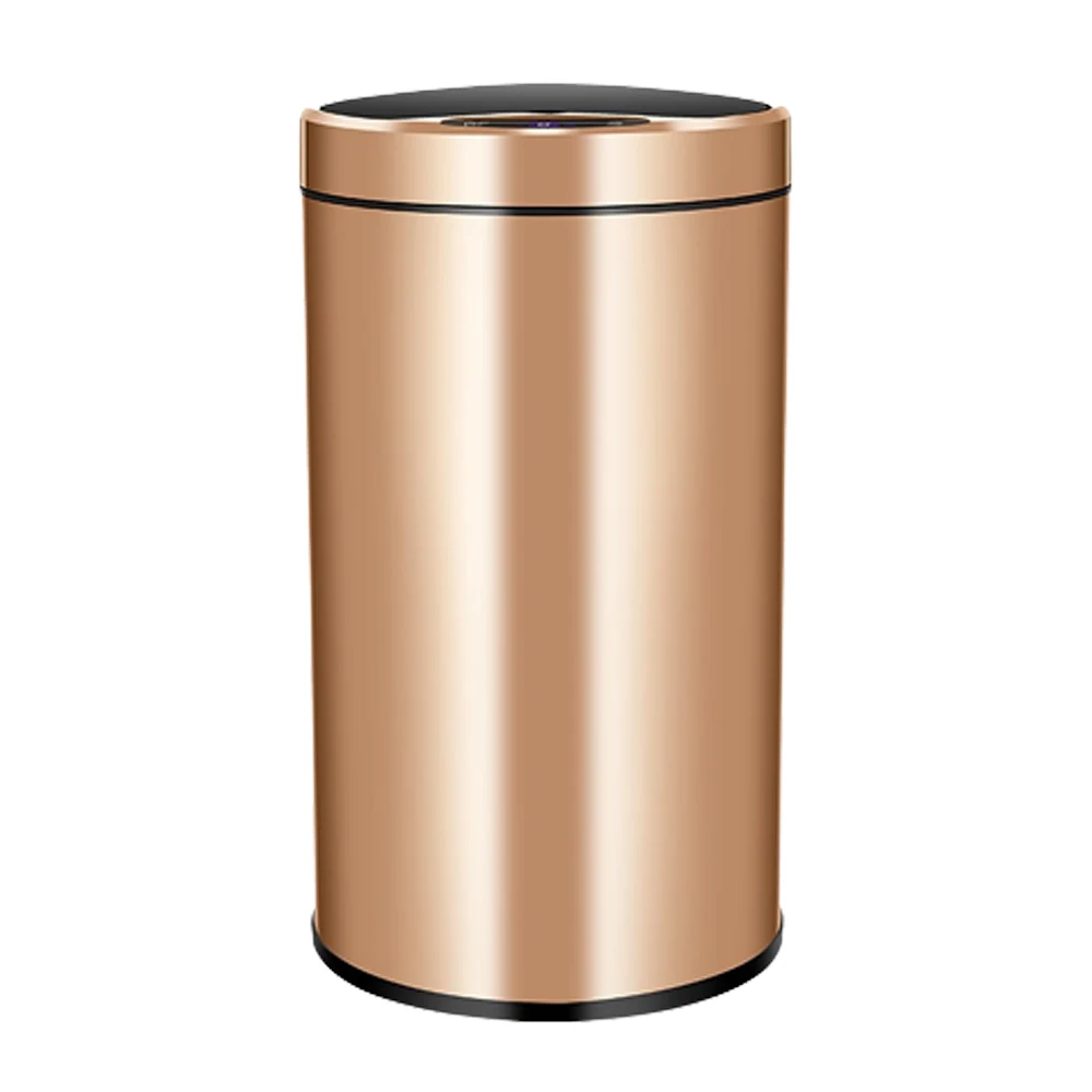 

HPDEAR Smart Trash Can No Odor Stainless Steel Automatic Sensor Garbage Bin Bathroom Wastebasket Low Noise Slow Lift Dustbin