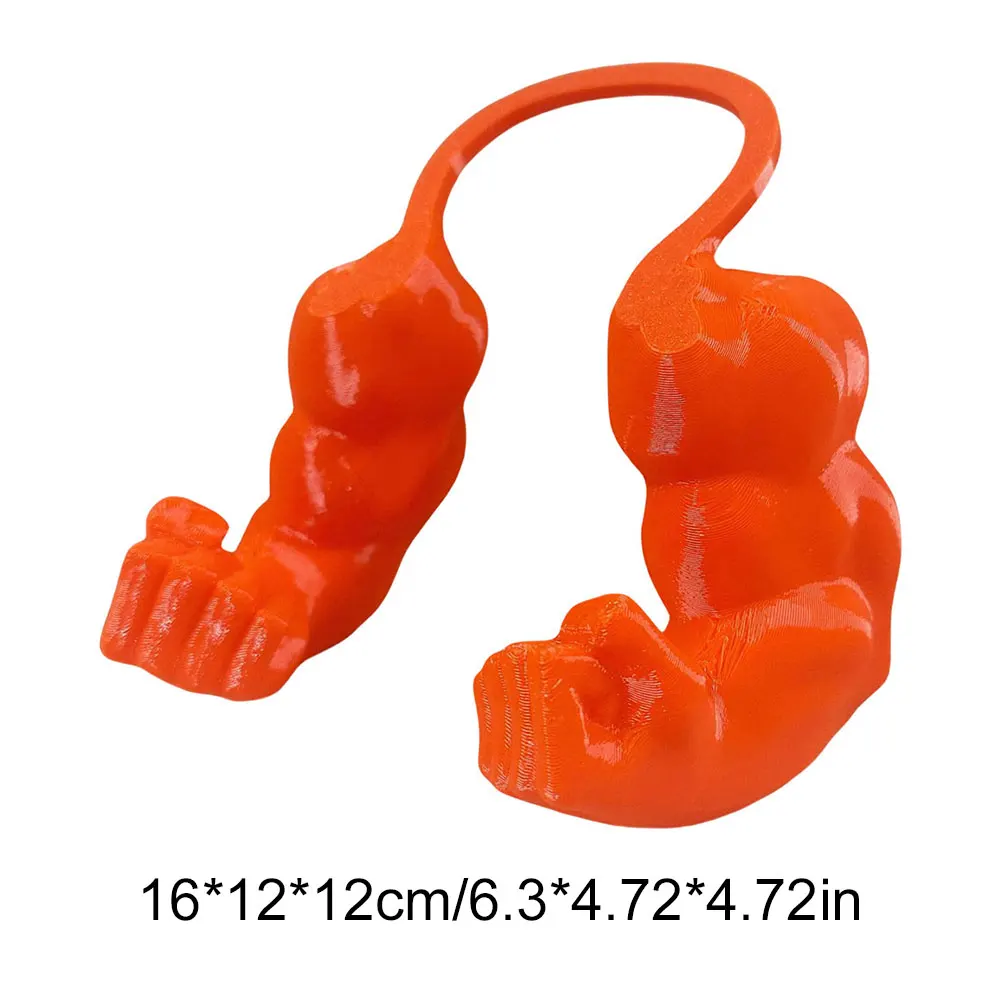 Funny Cat Muscle Arm Clothing Decoration Prop 3D Printed Cat Neck Arms Pet Interactive Neck Hanging Toy Role-playing Accessories