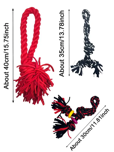 Dog Rope Toys for Large and Medium Aggressive Chewers, Heavy Duty Dog Rope,Dog Chew Toys, Tug of War Dog Toy, Teeth Cleaning 6