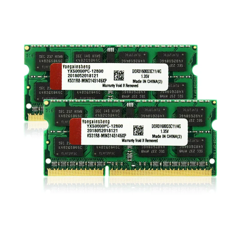 4GB 8GB DDR3 1600 MHz PC3-12800S 204 Pins So-Dimm Laptop Memory