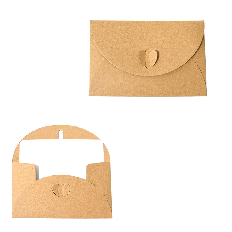 Kraft paper Envelopes 7x10.5 50pcs for Wedding Graduation Baby Shower Greeting Card