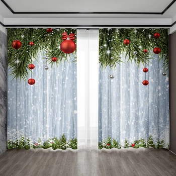 Happy Birthday & Christmas Curtain Set 1