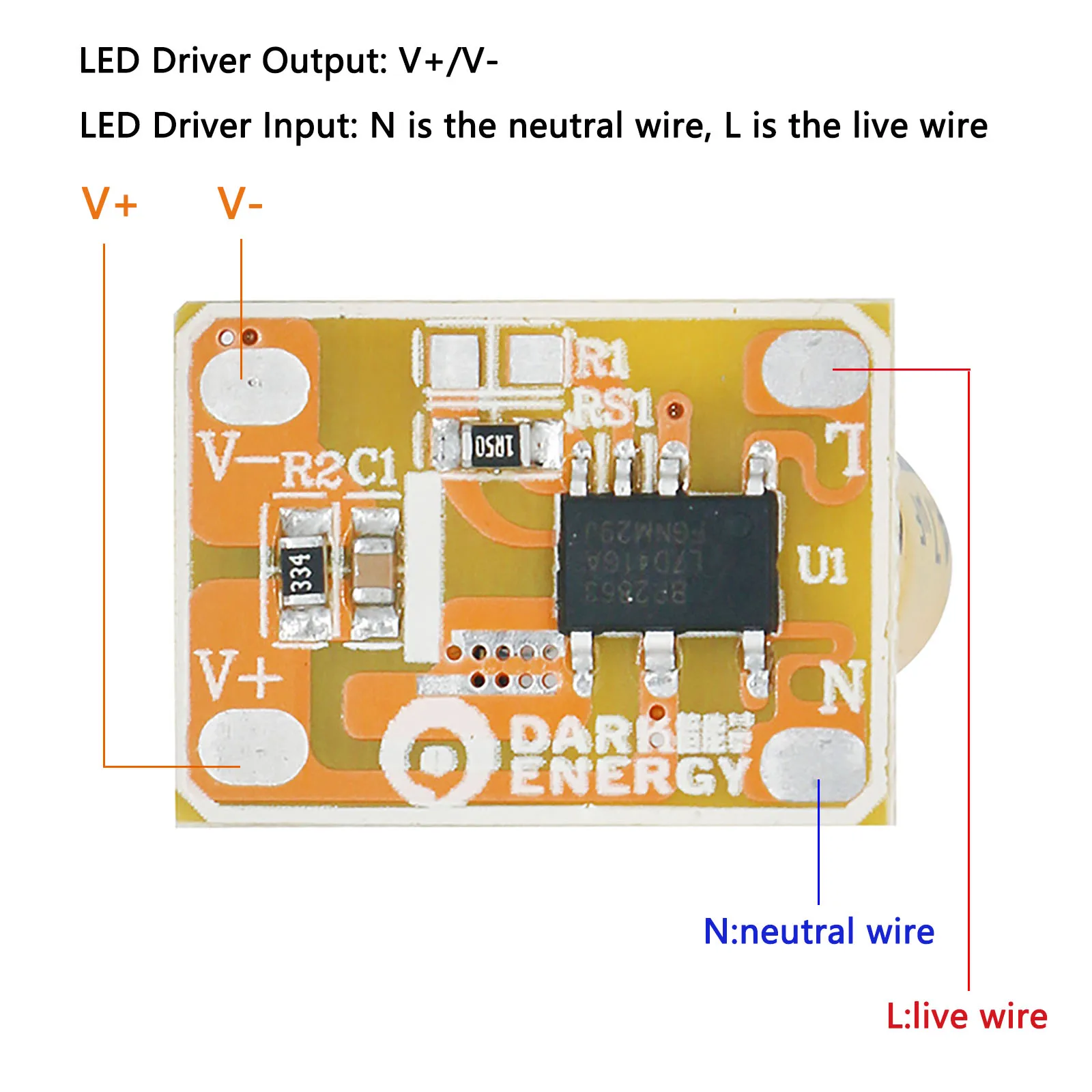 10pcs LED Non-Isolated Driver Lighting Transformer 3-18W Power Adapter 115mA Current for LED Spotlight Bulb Driver Accessories