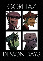Gorillaz Hip - Hop Band Artistic Canvas Wall Art - 40X60cm Unframed (5)