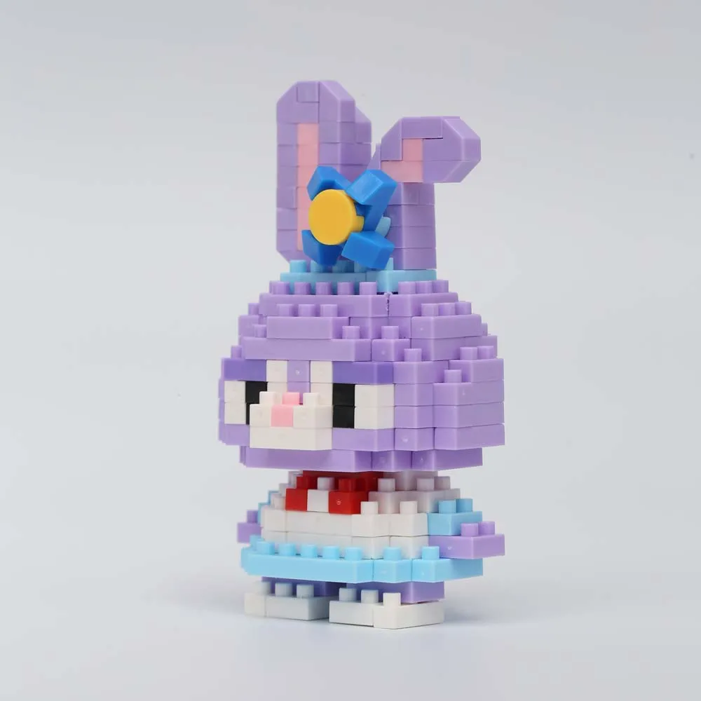 thumbnail image 1 of Bloques de construcción de princesas de Disney Anime Stitch Mickey Mouse mini figuras de acción juguetes bloques juguetes ladrillos juguetes para armar regalos para niños, 1 of 5
