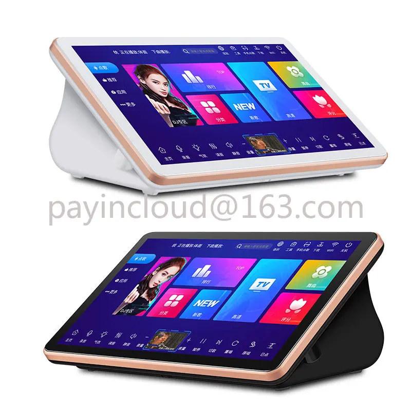 Karaoke Portatile Da 18.5 Pollici Famiglia Ktv Karaoke Machine Home Karaoke Aio Touch Screen Jukebox Karaoke