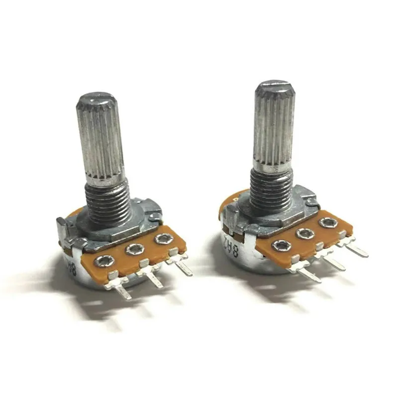 

16 type Single connection B50K Rotary potentiometer 3 pins Audio volume regulator of power amplifier