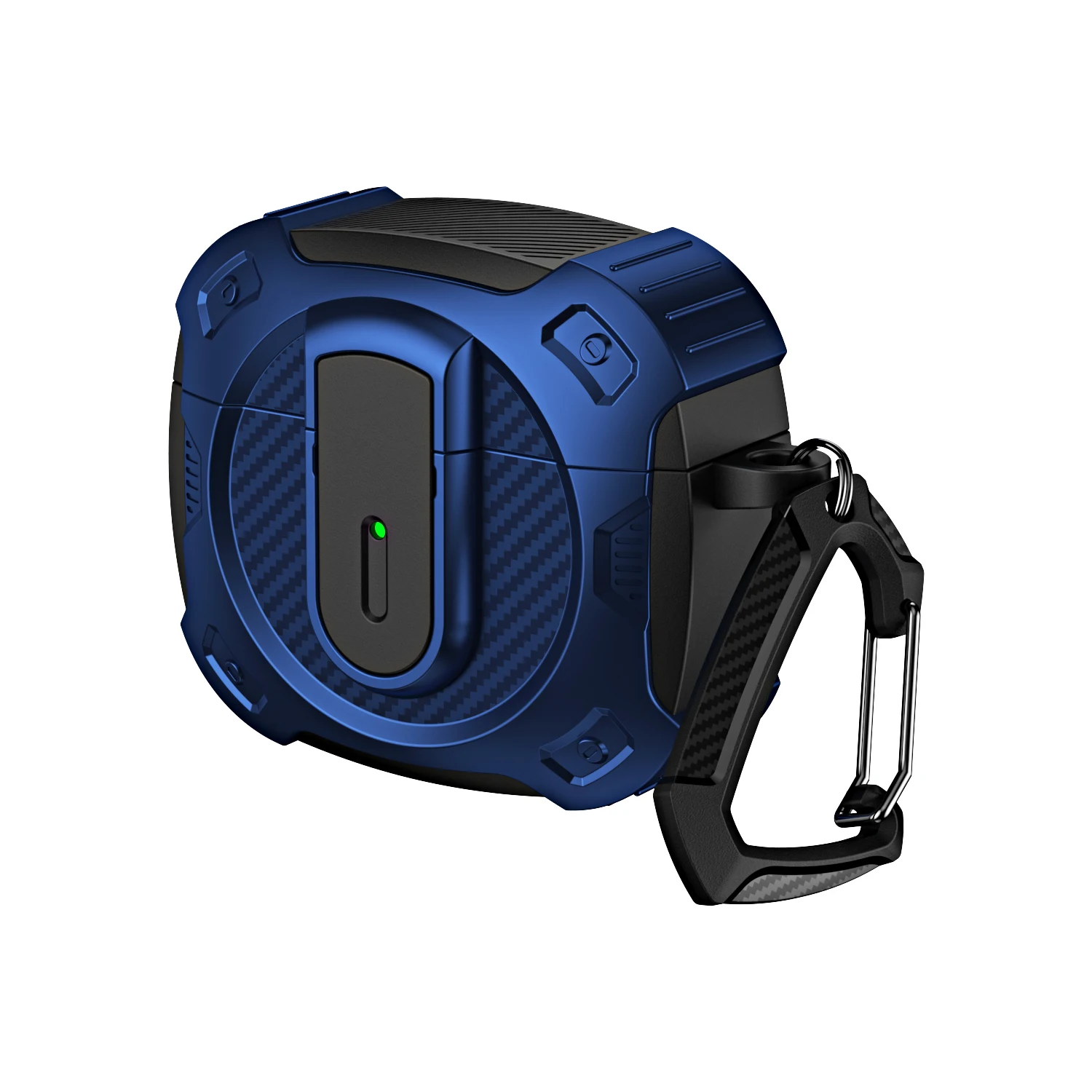 Shockproof TPU Earphone Cover with Keychain Attachment