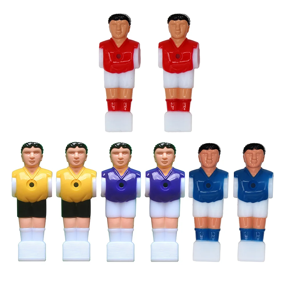 

8 Pcs Football Machine Accessories Soccer Dummy Plaything Toy Men Figurine Foosball Player Models Indoor Players Table Supplies