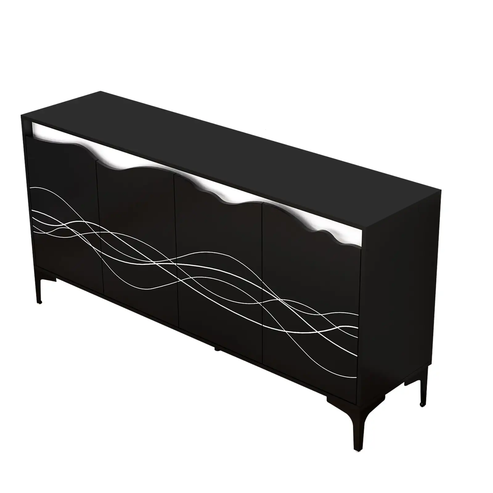 

EPOWP Buffet Cabinet with Storage Kitchen Sideboard Buffet with 4 Doors Console Table Modern Sideboard Entryway Cabinet