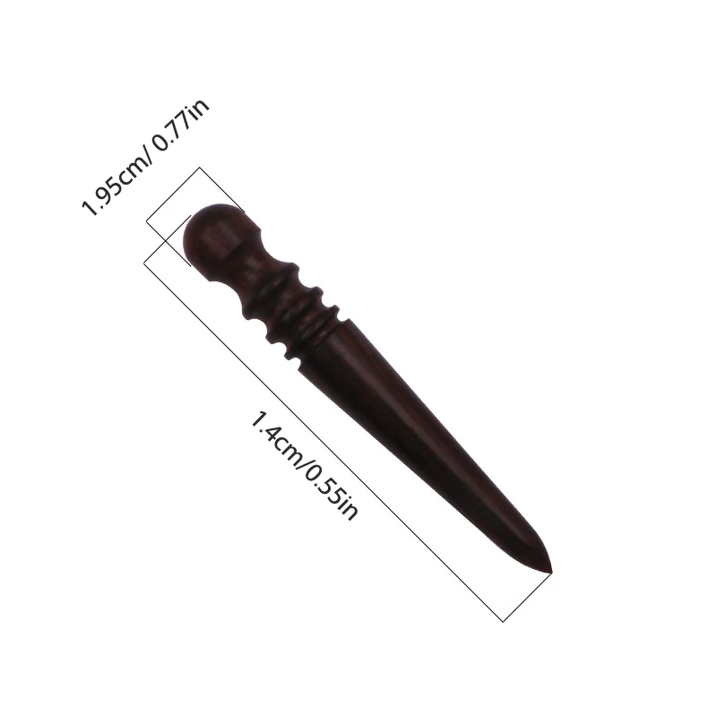 1pc Leather Solid Wood Round Burnishing Edge for Polished Edge Leather Craft Working Tool Craft Kit Slicking