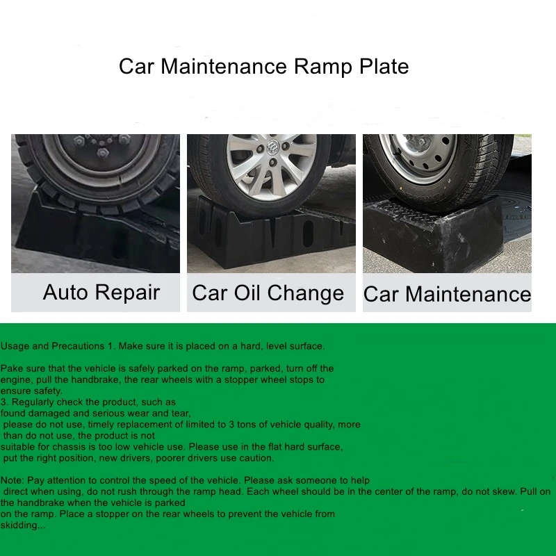 Car maintenance bracket non-slip plastic car repair tools maintenance ramp ramp plate step oil change