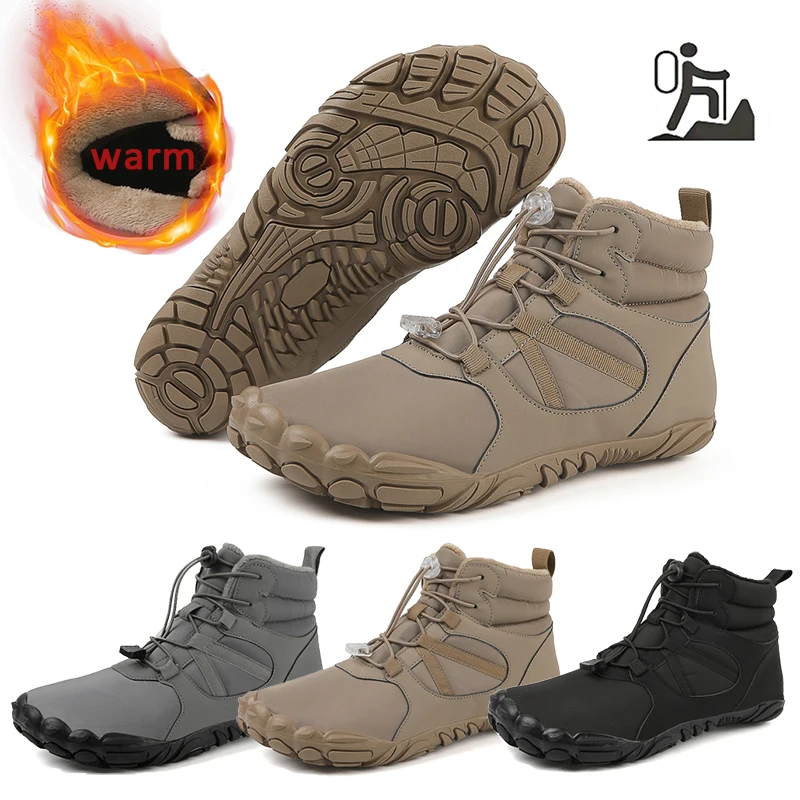 Light Warm Antislip Leather Boots - Premium Winter Trekking Footwear main image 1